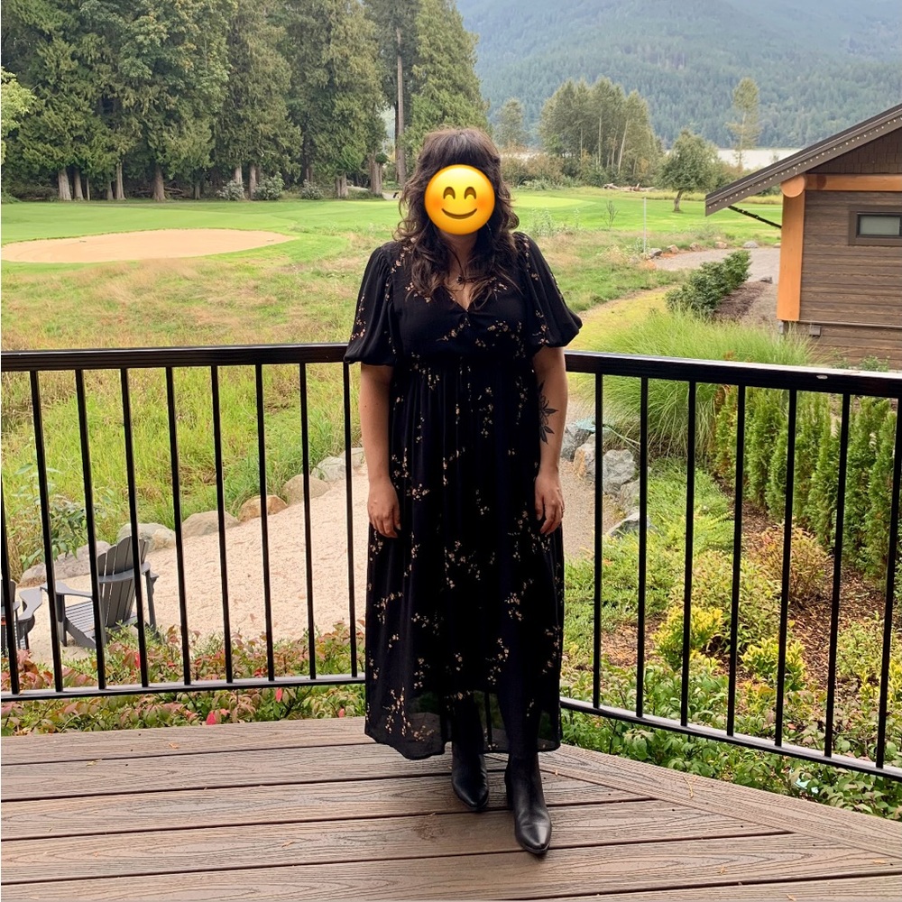 Christy Dawn Black Floral Maxi Dress